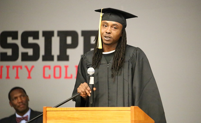 Maben resident Roger Jones was among the East Mississippi Community College Adult Basic Education students who earned their high school equivalency diplomas in a June 14 ceremony in the Lyceum Auditorium on the Golden Triangle campus.
